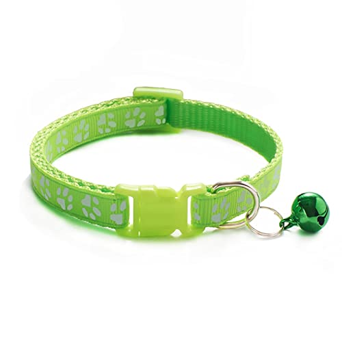 10 PCS Großhandelsnylonhundehalsband mit Bell-Haustier-Kragen-Art- und Weisejustierbarem Katzen-und Hundehalsband-Sicherheits-Halsband-Haustier-Kragen,D von YVDY