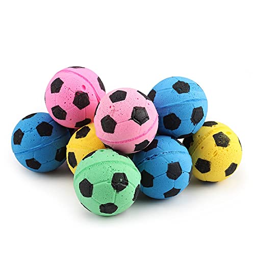 10 PCS Outdoor-Spieltraining Katzenspielzeug interaktives Katzenspielzeug Katzenballspielzeug Haustierfußballspielzeug pädagogisches Katzenspielzeug Heimtierbedarf von YVDY