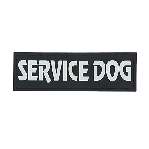 2 STÜCKE Custom Tag Aufkleber K9 Hundegeschirr Halsbandanhänger Custom ID Hundebrustgurt Weste Halsbandanhänger Personalisiertes Haustiergeschirr Hundenamensschild, Service Dog, 5 * 16 cm von YVDY