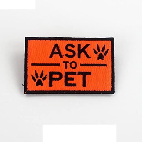 3D Aufkleber Pet Jacket Strap Sticker Service Dog Patch Label Stickerei Badge Hook and Loop Armband Pet Supplies,P von YVDY