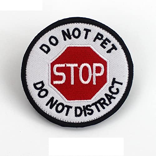 3D Aufkleber Pet Jacket Strap Sticker Service Dog Patch Label Stickerei Badge Klettverschluss Armband Pet Supplies,K von YVDY