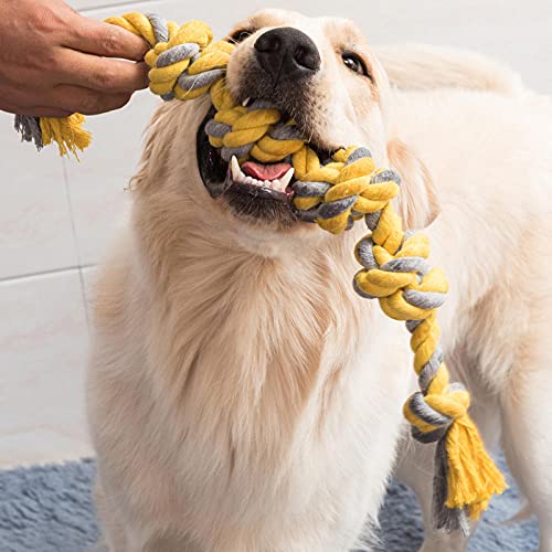 60CM Haustierspielzeug Hund Outdoor interaktives Spielzeug Training liefert Molarenseil Hundespielzeug geeignet für große und kleine Hundespielzeuge-A von YVDY