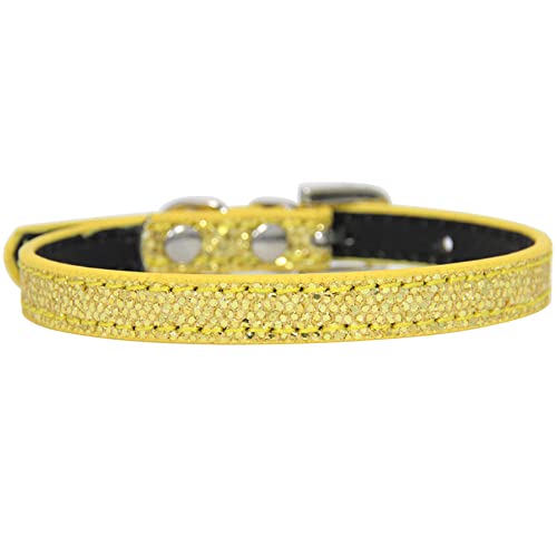 Glänzendes Strass Katzenhalsband Hundehalsband Leder Katzenhalsband Verstellbares Hundehalsband Kätzchen Zubehör Supplies-A_M von YVDY