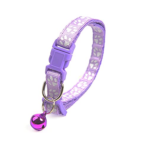 Katzenhalsband mit Glocken verstellbares Hundehalsband Katzenhalsband Katzenzubehör Halsband kleines Hundehalsband Haustierbedarf Haustierzubehör-C von YVDY