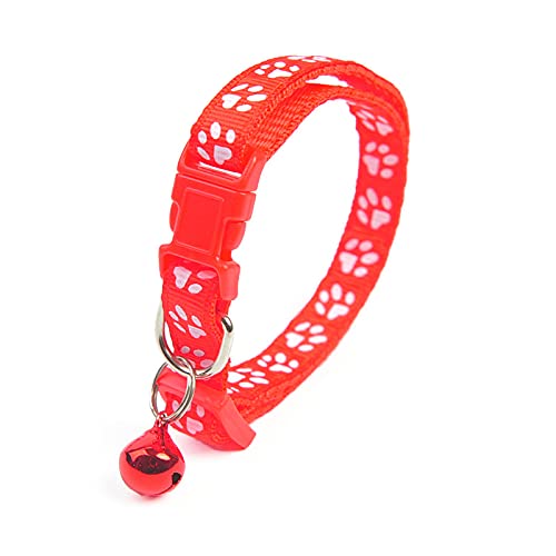 Mode Reflektierendes Hundehalsband Verstellbares Katzen- und Hundehalsband Personalisiertes Katzen- und Hundehalsband Heimtierbedarf Zubehör,Red von YVDY