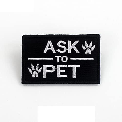 Personalisierter Therapie-Service-Hundeabzeichen Klett-Patch für Hunde Do Not Touch Pet Training Sicherheitsgurt-Zeichen-Aufkleber Sicherheitswesten-Aufkleber,N von YVDY