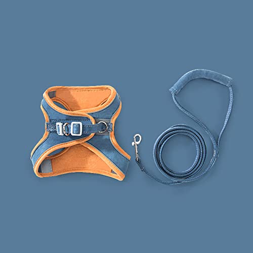 Trainingsleine Haustier-Sling-Leine-Set Blumendruck-Sling-Kragen geeignet für kleine Katzen und Hunde verstellbares Leine-Set-Orange_L von YVDY