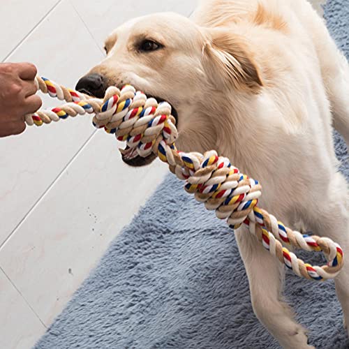 YVDY 60CM Haustierspielzeug Hund Outdoor interaktives Spielzeug Training liefert Molarenseil Hundespielzeug geeignet für große und kleine Hundespielzeuge-C von YVDY