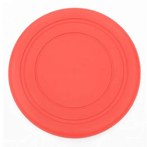 YVDY Lustiges Silikon-Hundespielzeug Katzenspielzeug Hundekauspielzeug Hundetraining liefert interaktives Hundespielzeug für Hunde im Freien pädagogisches Spielzeug-rot_Diameter_18cm von YVDY