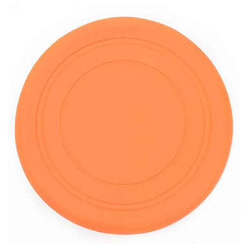 YVDY Lustiges Silikon-Hundespielzeug Katzenspielzeug Hundekauspielzeug Hundetraining liefert interaktives Spielzeug für Hunde im Freien pädagogisches Spielzeug für Hunde-orange_Diameter_18cm von YVDY