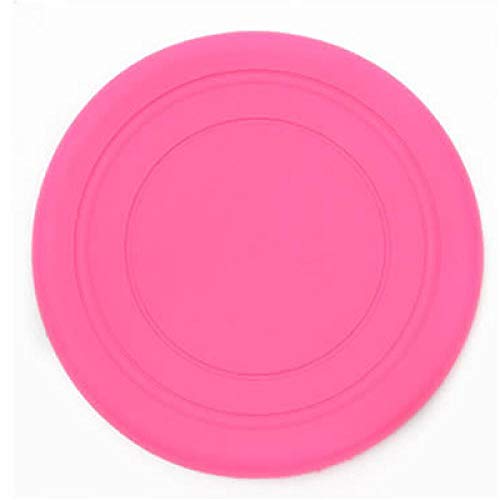 YVDY Lustiges Silikon-Hundespielzeug Katzenspielzeug Hundekauspielzeug Hundetraining liefert interaktives Spielzeug für Hunde im Freien pädagogisches Spielzeug für Hunde-rosa_Diameter_18cm von YVDY