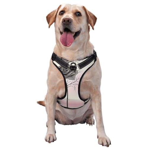 Natural Point Rose Premium-Hundegeschirr für kleine, mittelgroße und große Hunde, langlebig, kein Ziehen, mit reflektierenden Riemen und Schnellverschluss-Schnallen, Größe XL Natural Point Rose Premium-Hundegeschirr für kleine, mittelgroße und große Hunde, langlebig, kein Ziehen, mit reflektierenden Riemen und Schnellverschluss-Schnallen, Größe XL von YVNKHKU
