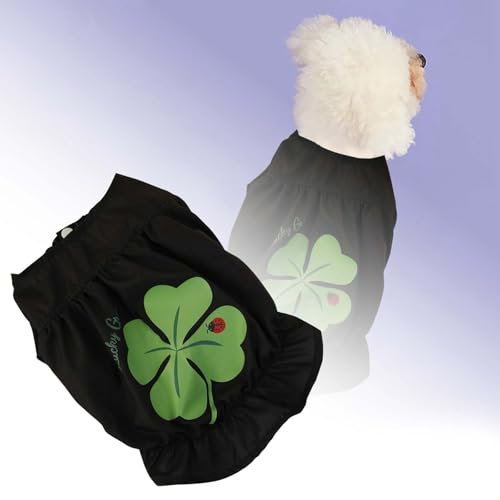 Hund gestreiftes T-Shirt Hundekleidung für den St. Patrick's Day, süßes Sommerkleid, Haustierbedarf, Hunderock, Haustierkleidung für den St. Patrick's Day, Haustierkleidung Hundemantel Winter (A, M) von YWBleked