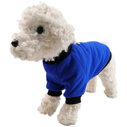 Hunde Shirt Lustig - Winter-Shaker-Fleece-Haustierkleidung, warme Hundekleidung, kann aufgehängt werden, Traktionsausrüstung für Outdoor-Aktivitäten von Haustieren Coole Hundemantel (Blue, XXL) von YWBleked