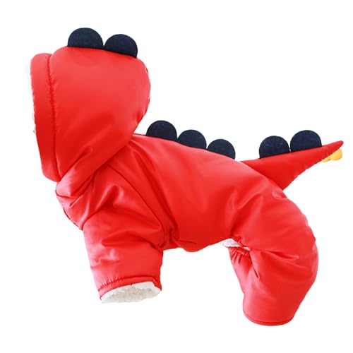 YWBleked Hundepullover Kleine Hunde Haustier-Baumwoll-gepolsterte Hundebekleidung, kleine mittelgroße Hunde- Katzenbekleidung, Winter-Plus-Fleece-verdickter Transportbox 3 Ersatzteile (C, L) von YWBleked