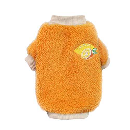 Hundeshirt für kleine Hunde Katzen Katze Haustier Kleidung Urlaub Weihnachten Warme Haustier Weihnachtsbaum Hut Pullover Weihnachten Haustier Hund Katze Hoodie Winter Kleidung Hundemantel (Orange, XS) von YWBleked