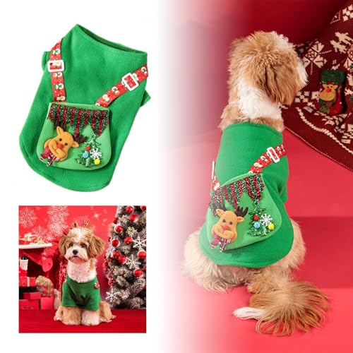 Wintermäntel für kleine Hund Weihnachtskostüm für Haustiere, Weihnachtspullover, lässiges Shedding, Weihnachtsferien-Party-Outfit, Weihnachtskleid, Haustierkleidung Für Große Hunde Männlich (A, XL) von YWBleked