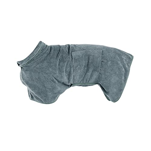 YWBleked Hund Wintermantel Super schnell trocknendes Badetuch für Hunde Katzen. Einfach anzubringendes Handtuch zum Trocknen Ihres Haustiers nach einem Bad oder Schwimmen Hundemantel Aus (Grey, XL) von YWBleked