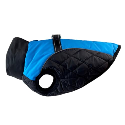 YWBleked Hunde Niedlich Ärmellos Kleidung Winter Haustier Hund Warme Baumwolle Kleine Mittel Große Hund Verdickte Winter Ski Hundeweste Französische Bulldogge (Blue,L) von YWBleked