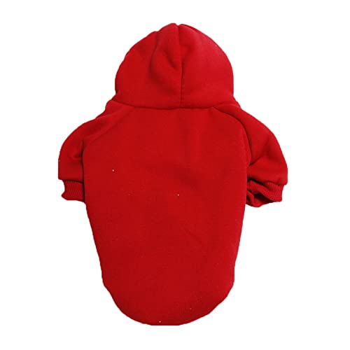 Hundebekleidung für Kleine Hunde Hunde Pullover Pullover Winter Hundekleidung Pullover Warme Weihnachten Haustier Pullover für kleine Hunde Haustierkleidung Haustier Solide Geweih Pullover (Red-D, S) von YWJewly