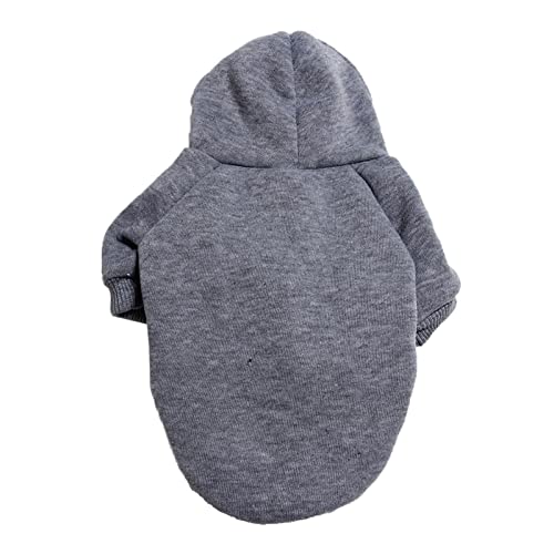 Hundepullover Baumwolle Hunde Pullover Pullover Winter Hundekleidung Pullover Warme Weihnachten Haustier Pullover für kleine Hunde Haustierkleidung Haustier Solide Geweih Pullover (c-Grey, XL) von YWJewly