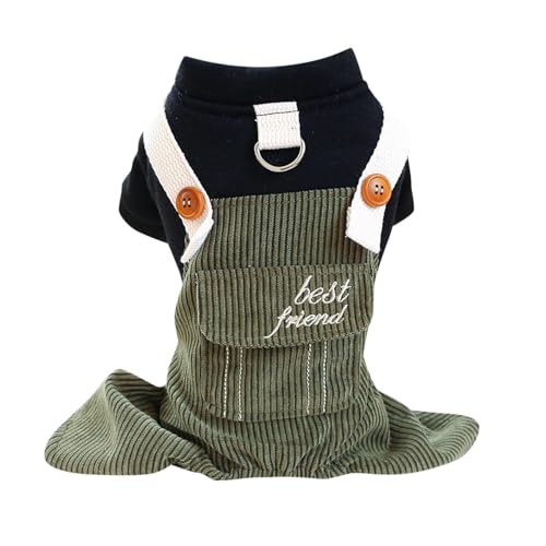 YWJewly Hundepullover Warm Pet Hundebekleidung Haustierbekleidung 23 /Winter Cordoverall für Beste Freunde (A-3, XS) von YWJewly