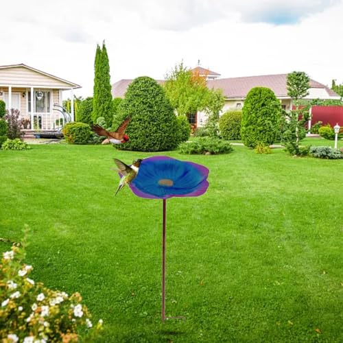 Imkereibedarf ZubehöR Feeder Bewässerung Station Blume Waterer Cup für Vogel Schmetterling Garten Hof Outdoor Dekorationen Imkereibedarf Fechten Schleier (Blue, One Size) von YWJewly