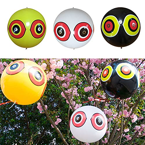 Insektenfalle Klebefalle Augapfel-Kunststoffball mit reflektiertem reflektiertem aufblasbarem aufblasbarem Vogel Patio & Garden Teppichpulver (Multicolor, One Size) von YWJewly