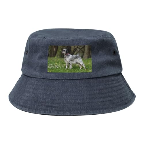 English Setter Rasen Haustiere Hunde English Setter, Erwachsene Bucket Hat Sonnenhut Fischerhut Läufermütze Fischerhüte von YWSOTRE