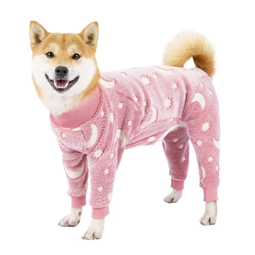 Hundemantel Geschirr verdickt, warm weich, Winter-Haustier-Kleidung für Katzen Hunde (B, XXL) von YWSTYllelty