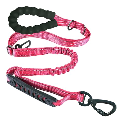 Pet Products Große Hundeleine, kurz, lang, hochfest, elastisch, explosionsgeschützt, stoßfeste Hundeleine Hundeleine (Pink, One Size) von YWSTYllelty