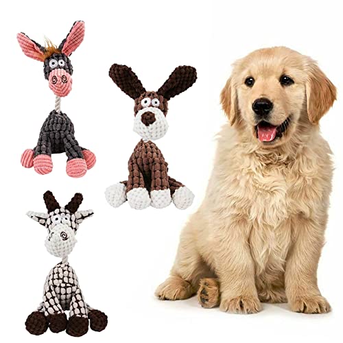 YWSTYllelty Geräuschspielzeug für Haustiere Hundespielzeug Unzerstörbares Plüsch Quietschendes Hundespielzeug Quietschend Kauspielzeug für Hunde Gefüllte Spielzeug Hund Dog Toys von YWSTYllelty
