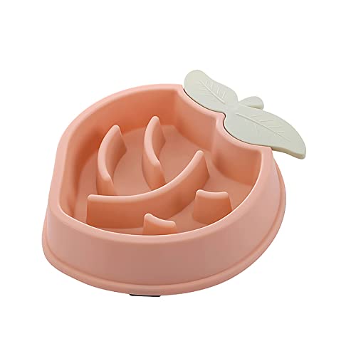 YWSTYllelty Plastik Schüssel Viereckig Food Slow and and -Rutsch für Hunde -Rutsch-Futternapf für Katzen Heimtierbedarf Kleine Schüssel Mit Deckel (0306DEZC-Pink, One Size) von YWSTYllelty