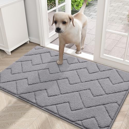 YYAZXSIQ Hunde-Fußmatte für schlammige Pfoten, 76,2 x 50,8 cm, absorbiert Feuchtigkeit und Schmutz, rutschfeste, waschbare Matte, schnell trocknende Mikrofaser, Schmutzmatte für Hunde, Eingangsmatte von YYAZXSIQ