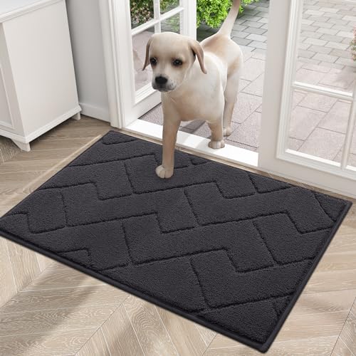 YYAZXSIQ Hunde-Fußmatte für schlammige Pfoten, 76,2 x 50,8 cm, absorbiert Feuchtigkeit und Schmutz, rutschfeste, waschbare Matte, schnell trocknende Mikrofaser, Schmutzmatte für Hunde, Eingangsmatte von YYAZXSIQ