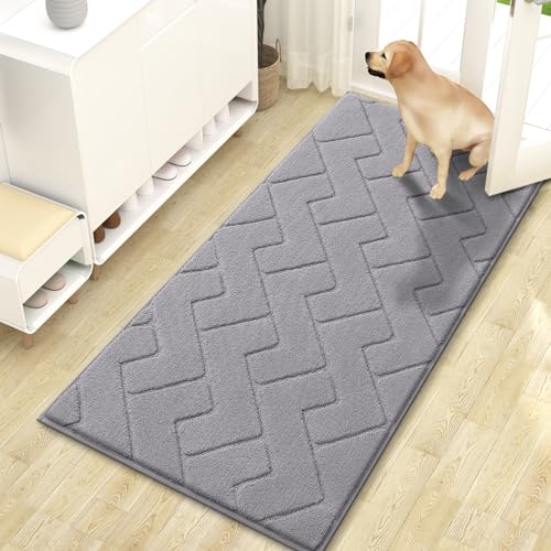 YYAZXSIQ Hunde-Fußmatte für schlammige Pfoten, 76,2 x 50,8 cm, absorbiert Feuchtigkeit und Schmutz, rutschfeste, waschbare Matte, schnell trocknende Mikrofaser, Schmutzmatte für Hunde, Eingangsmatte von YYAZXSIQ