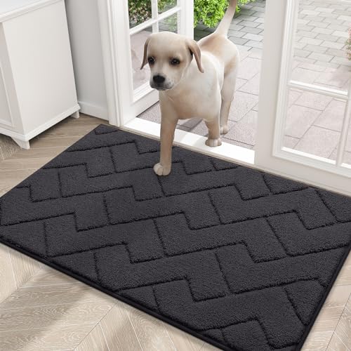 YYAZXSIQ Hunde-Fußmatte für schlammige Pfoten, 76,2 x 50,8 cm, absorbiert Feuchtigkeit und Schmutz, rutschfeste, waschbare Matte, schnell trocknende Mikrofaser, Schmutzmatte für Hunde, Eingangsmatte von YYAZXSIQ