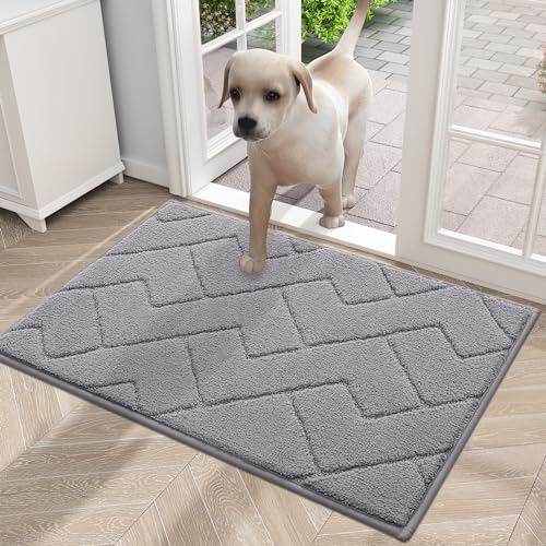 YYAZXSIQ Hunde-Fußmatte für schlammige Pfoten 76,2 x 50,8 cm, absorbiert Feuchtigkeit und Schmutz, rutschfeste, waschbare Matte, schnell trocknende Mikrofaser, Schmutzmatte für Hunde, Eingangsmatte von YYAZXSIQ