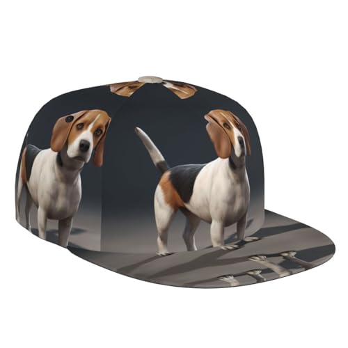 Unisex-Baseballmütze, verstellbar, atmungsaktiv, ideal für tägliche Outdoor-Aktivitäten und Sport, ovely Haustier-Hunde-Beagle-Aufdruck von YYHHAOFA