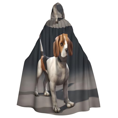 YYHWHJDE ovely Kapuzenumhang für Hunde, Beagle-Muster, für Erwachsene, geeignet für Halloween, Cosplay-Kostüme, Weihnachtsfeiern von YYHWHJDE