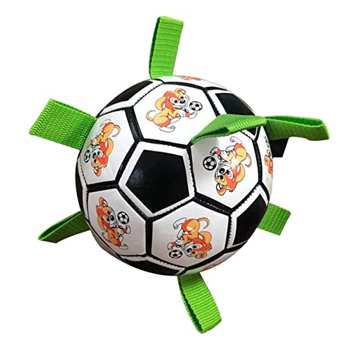 Interaktiver Hundefußball,Lustiger Fußball für Hunde | Interaktives Hundespielzeug Gummiball-Wasserspielzeug für den Innen- und Außenbereich, lustiges Hundespielzeug für kleine, mittelgroße Hunde Yyid von YYID