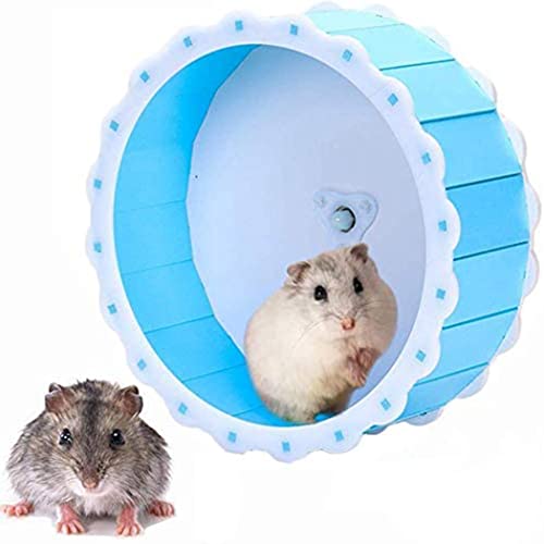 Hamsterrad Spielzeug, Laufrad aus Holz für Hamster, Hamster Übungsrad, Kleintierspielzeug Laufrad, Laufrad Hamster Übungsrad, Hamsterrad Kunststoff, rutschfest, Rennmäuse und andere Kleintiere (15CM) von WBYNB