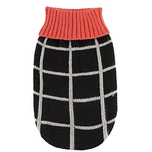 YZBear Hundebekleidung Hundemantel Hundejacke Plaid Hundepullover Warm Winter für kleine und große Hund von YZBear