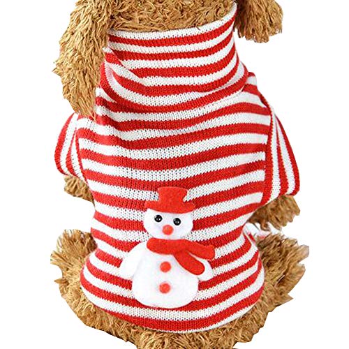 YZBear Hundebekleidung Winter Herbst Weihnachten Hundekostüm Kleidung Hunde Pullover von YZBear