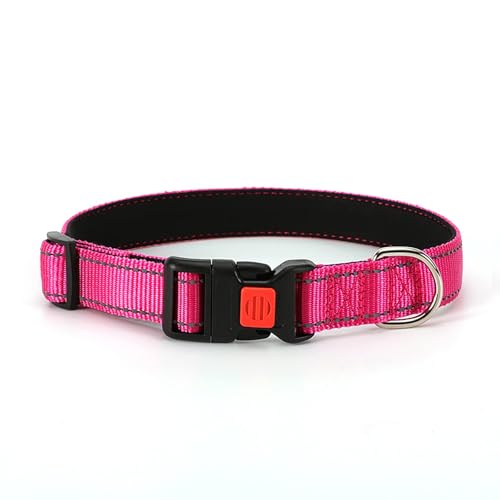 YZHZIIR Reflektierendes Hundehalsband, verstellbar, langlebig, ultraweich, atmungsaktiv, Neopren, Haustierhalsband mit Schnellverschluss-Schnalle, für Welpen, extra kleine, kleine, mittelgroße und von YZHZIIR