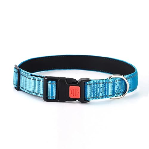 YZHZIIR Reflektierendes Hundehalsband, weiches Neopren, gepolstert, atmungsaktiv, Nylon, Katze, verstellbar, mit Schnellverschluss-Schnalle für Welpen, extra kleine, mittelgroße und große Hunde von YZHZIIR