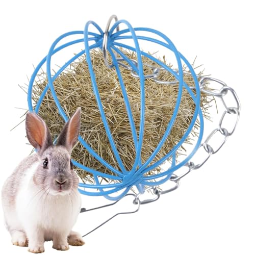 Yabauuop Heuhalter,Futterraufe Ohne Verschwendung Für Hasen | Metall Gras Futterball Rack, Hängendes Käfigzubehör für Kleintiere wie Chinchilla und Hamster Yabauuop Heuhalter,Futterraufe Ohne Verschwendung Für Hasen | Metall Gras Futterball Rack, Hängendes Käfigzubehör für Kleintiere wie Chinchilla und Hamster von Yabauuop