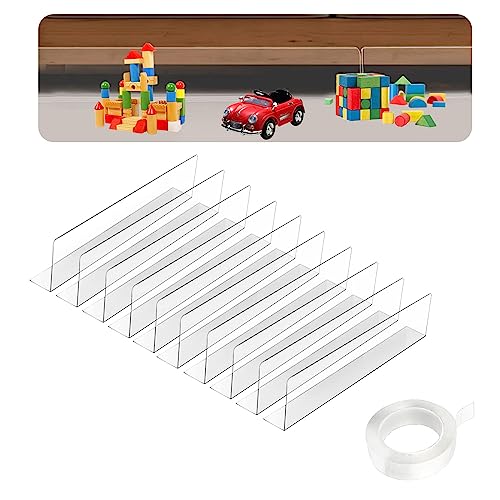 Yabound Spielzeugblocker Couch 10 Stück, Transparente Spielzeugblocker mit Klebeband, Durchsichtiges Blockierbrett unter den Möbeln, Spielzeug Stopper Toyblocker für Sofa, 40 x 8 x 4 cm von Yabound