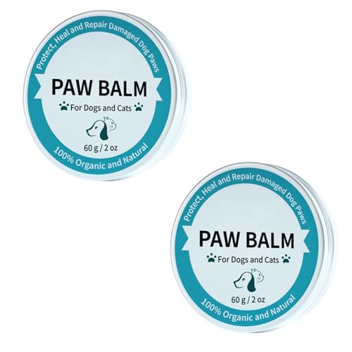 Yacriso Petpaw Balm Dog, Pfoten-Beruhigungsbalsam für Hunde, Nasen- und Pfotenbalsam für Hunde und Katzen, repariert und regeneriert trockene, rissige und beschädigte Pfoten (2PCS) von Yacriso