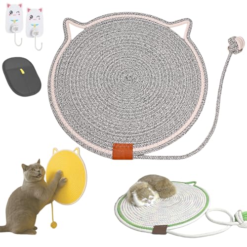 Kratzwunder Doppel-Kratzmatte Katze, Kratzspielzeug & Teppichschutz, Katzenbett mit Kratzmatte 2 und 1, Schutz für Möbel & Teppiche, 35/43 / 50/60 cm Verschiedene Größen(Wasserkräuselung,35cm) Kratzwunder Doppel-Kratzmatte Katze, Kratzspielzeug & Teppichschutz, Katzenbett mit Kratzmatte 2 und 1, Schutz für Möbel & Teppiche, 35/43 / 50/60 cm Verschiedene Größen(Wasserkräuselung,35cm) von Yagerod